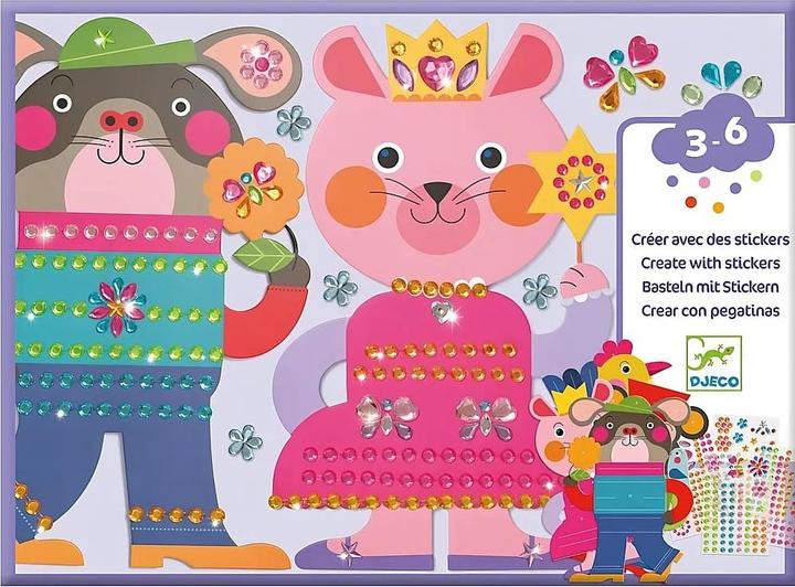 Actual product image Djeco Stickers and crafting glamour
