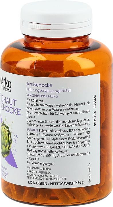 Immagine prodotto Arkopharma Carciofi biologici (130 Pezzo/i, Pillole, 116 g)