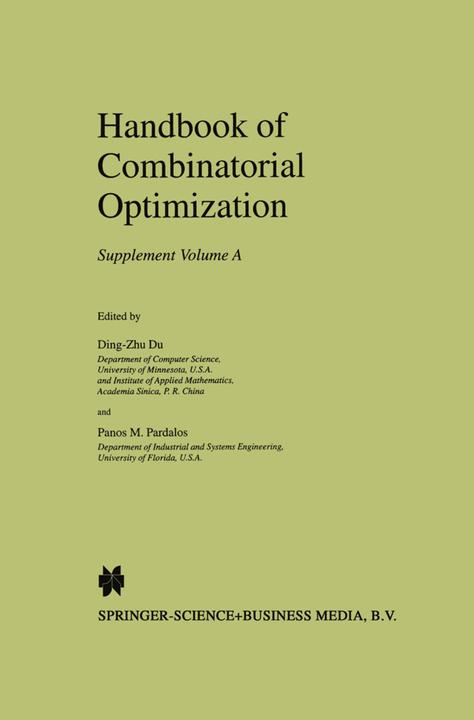 Nährwerte und Zutaten Handbook of Combinatorial Optimization (Ding-Zhu Du, Panos M. Pardalos, 2010)