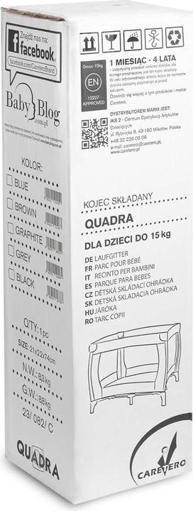 Immagine prodotto Caretero Box Quadra marrone (93 x 93 x 74 cm)