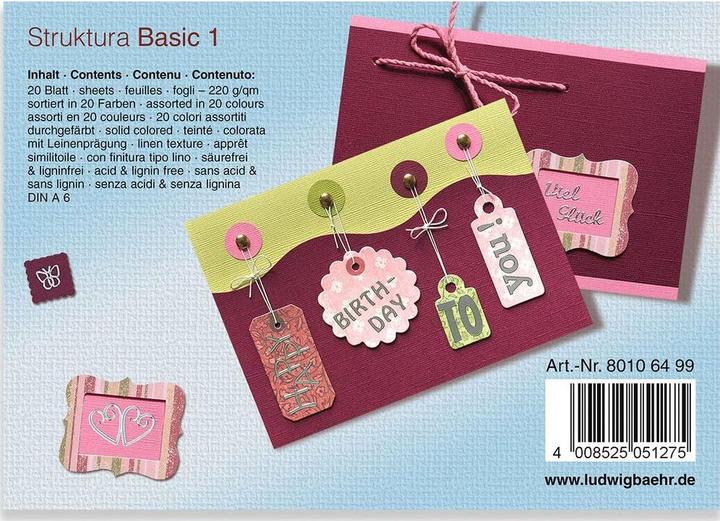 Produktbild Ursus Fotokarton Basic 1, A6, 60 Blatt (220 g/m², 1x)