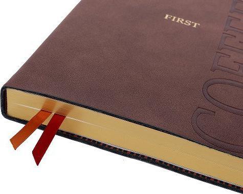 Actual product image Artebene MAJOIE Schreibbuch "coffee first" in Leder-Optik DIN A5 (A5)