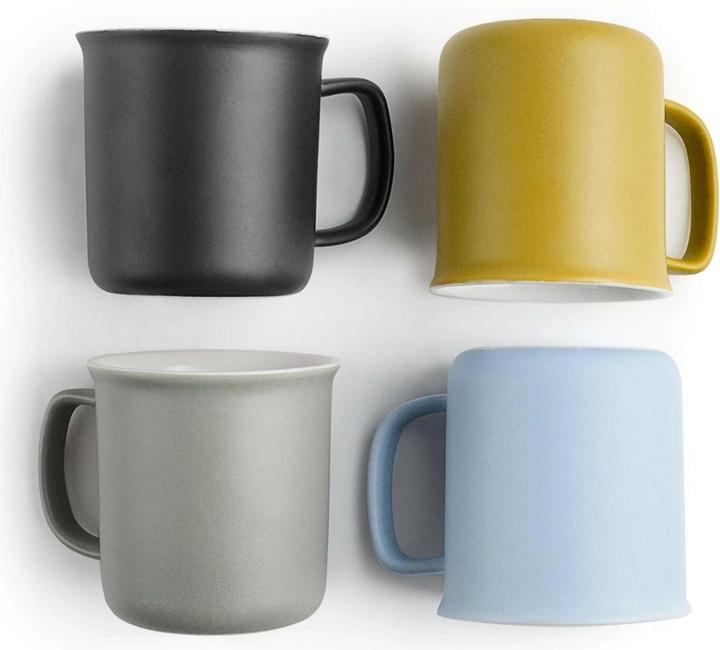 Ibili Set 4 Espressotassen bunt 110 ml Perfekt für den morgendlichen Espresso-Genuss (110 ml, 4x)