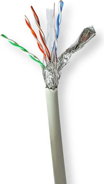 Produktbild Nedis Netzwerk-Kabel Rollen | CAT6 | Litzenleitung | S/FTP | Reines Kupfer | 305.0 m | Innenbereich (S/FTP, CAT6, 305 m)