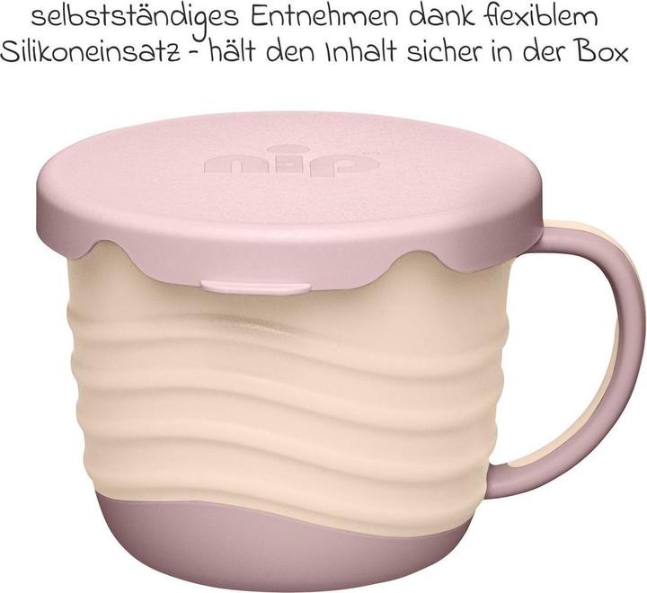 Produktbild NIP Nahrungsbehälter & Portionierer Snackbox / Kindertasse 2in1 eat green -