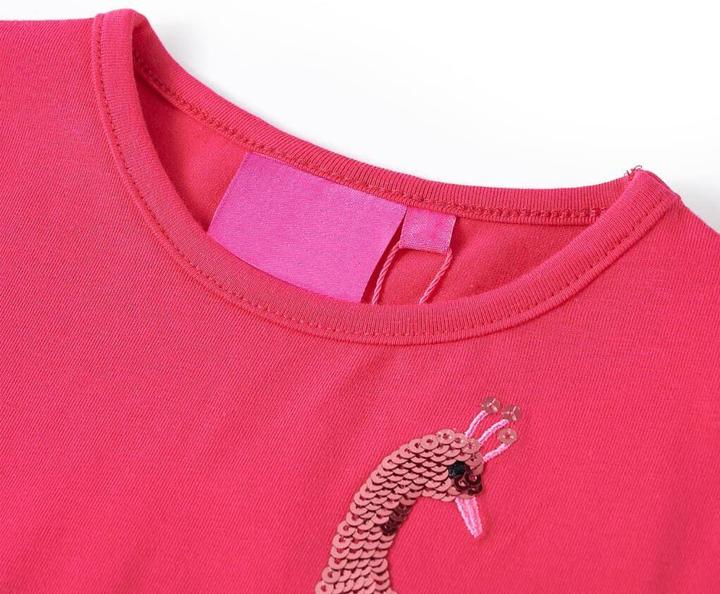 Immagine prodotto vidaXL Camicia a maniche lunghe per bambini rosa brillante 128,Materiale: 95 % cotone (128)