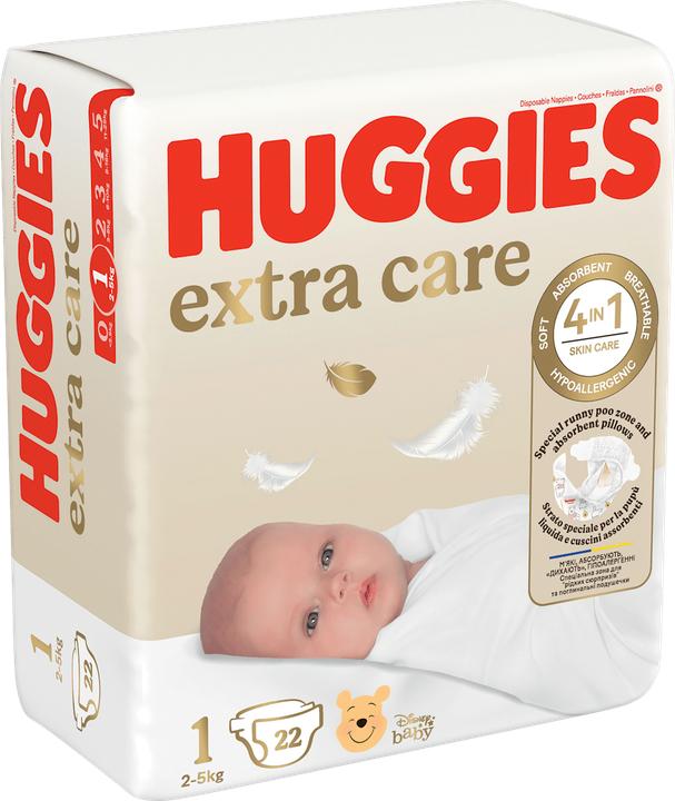 Actual product image Huggies Extra Care (Half month box, 22 pcs.)