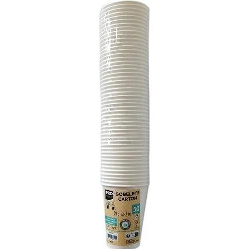 PROnappe, Einweggeschirr, 50 Einweg-Kaffeebecher 200,0 ml (50 x)