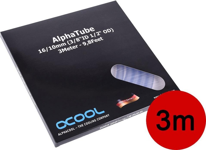 Image du produit Alphacool Tuyau AlphaTube HF 16/10mm - Transparent 3 m (3 m, Matières plastiques)