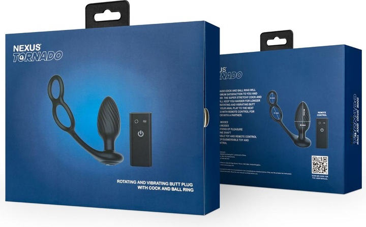 Produktbild Nexus Tornado Rotierende Analplug mit Cock & Ball Ringen