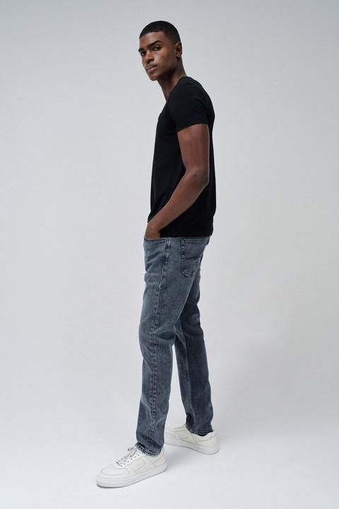 Produktbild Salsa Jeans T-Shirt Vneck Cotton Lycra T-Shirt Metal Badge (S)