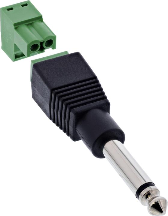 Actual product image InLine ® 6,35mm Klinkenstecker an Terminalblock, Mono, 2-polig