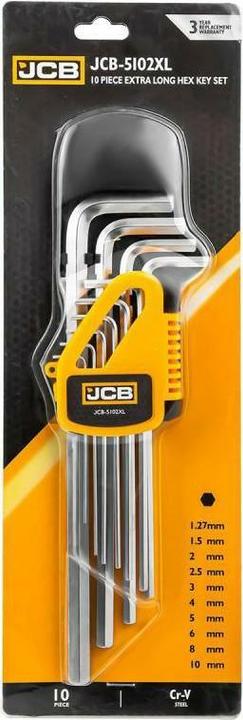 Actual product image JCB Inbusschlüssel, 10 Stück.