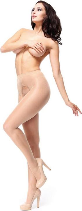 MissO MI P211 pantyhose open crotch beige 20den XXL