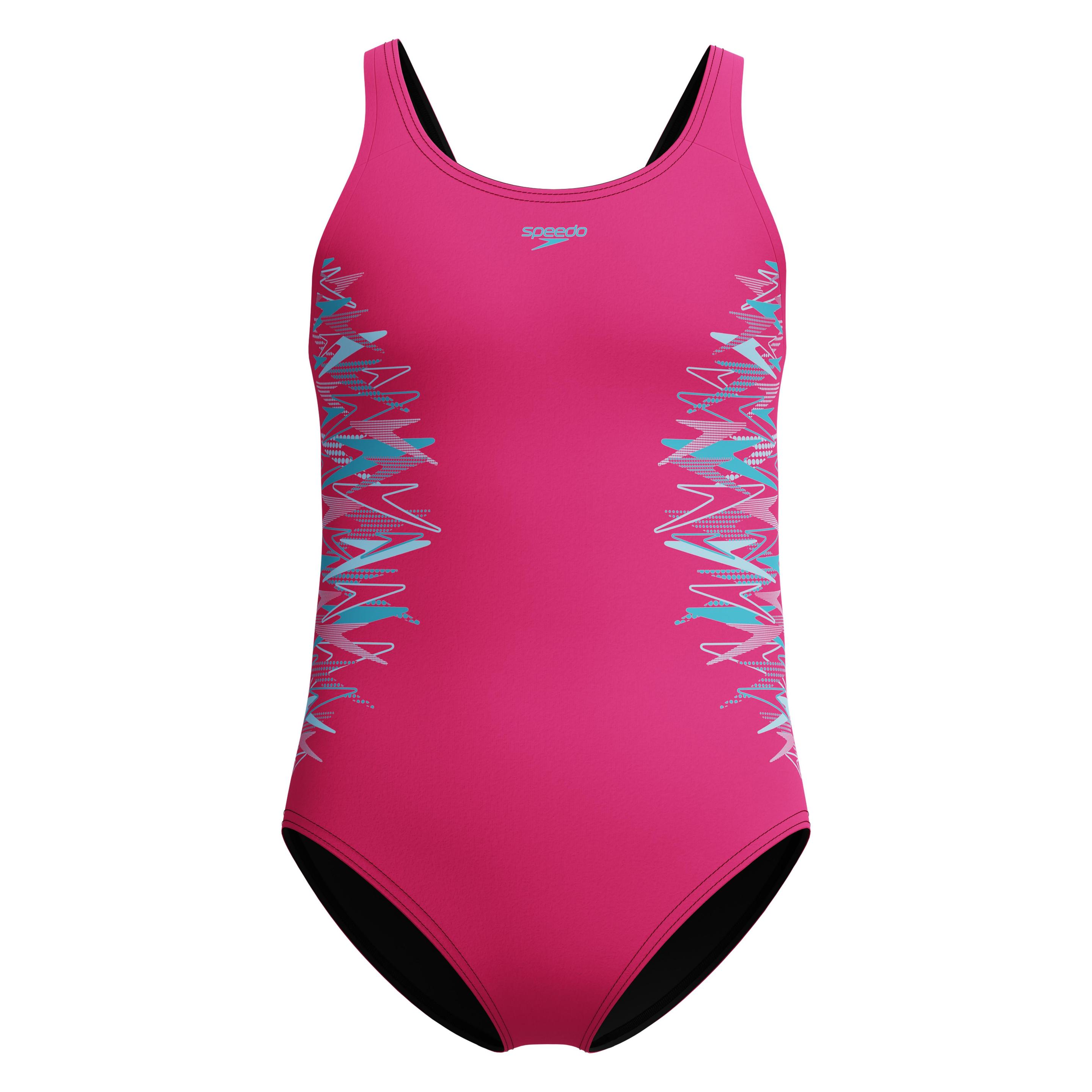Speedo, Meisjes, Badpakken, Placement Muscleback 1pc, Roze, (140)