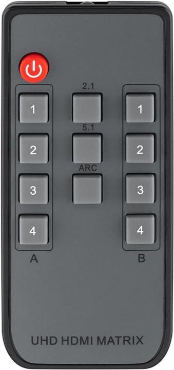 Actual product image Goobay HDMI Matrix Switch 4 to 2 4K @ 60 Hz