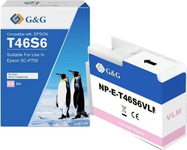 Actual product image G&G Refill Ink Compatible Light Magenta 1E46S6-VLMGG