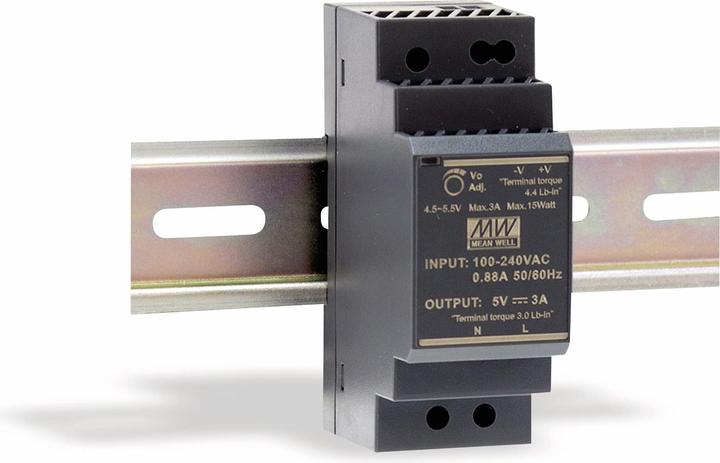 MeanWell MEAN WELL Hutschienen-Schaltnetzteil HDR-30-15, 15 V-/2 A