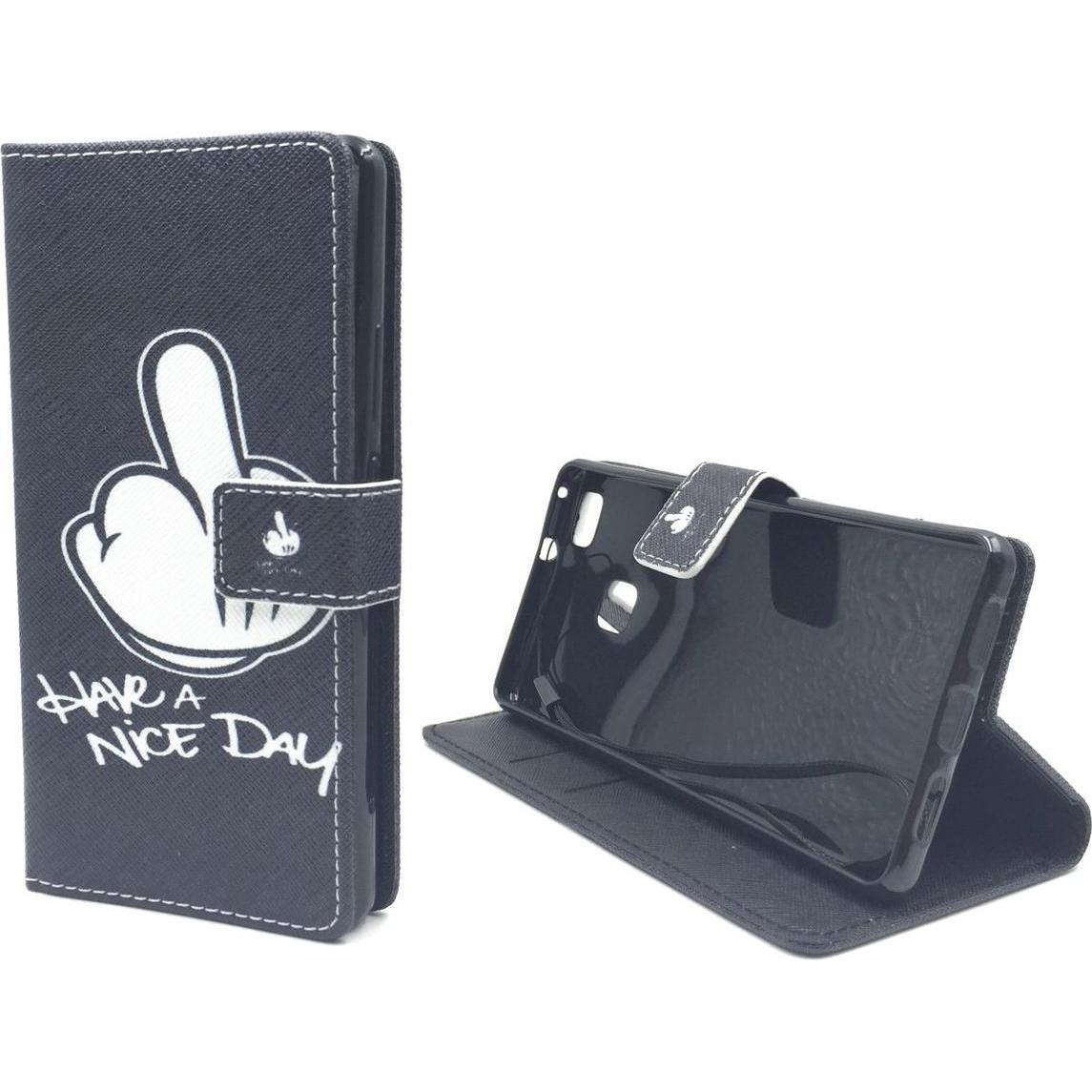 Thumbnail - König Design Schutz Handy Hülle für Huawei P9 Lite Case Cover Tasche Wallet Etui Handyhülle (Huawei P9 Lite), Smartphone...