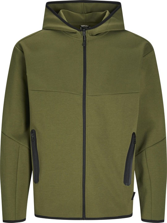 Actual product image Jack & Jones Single-coloured hooded sweatshirt Hooded sweatshirt with zip (S)