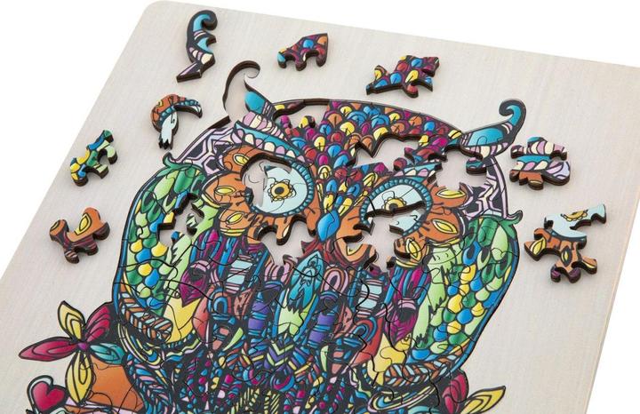 Actual product image Grafix Wooden puzzle owl 133 pieces FSC (133 pieces)