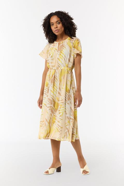 Image du produit Comma Kleid Chiffon-Kleid mit U-Boot-Ausschnitt und Raffung (40)