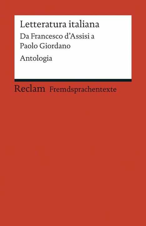 Produktbild Letteratura italiana (Deutsch, Ludger Scherer, 2014)