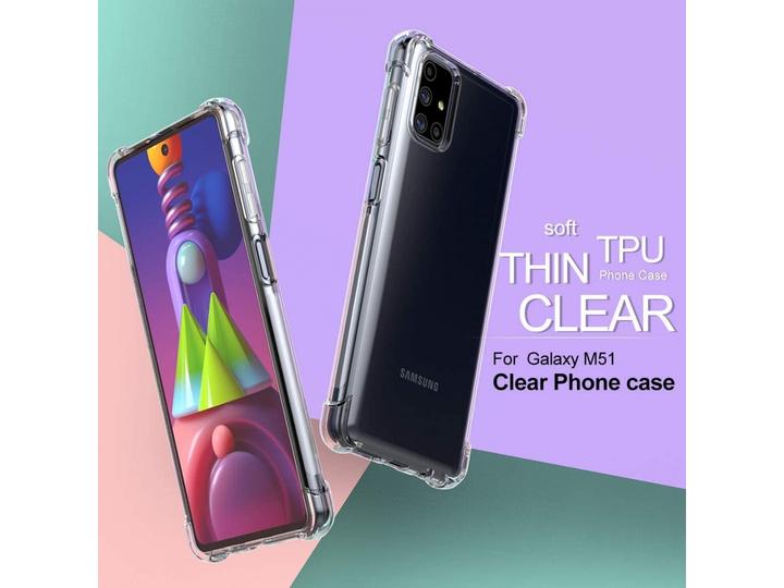 Produktbild Screenguard Samsung Galaxy M51 Hülle Crystal Soft Airbag Bumper (Samsung Galaxy M51)