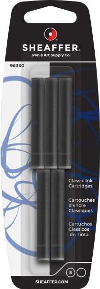 Immagine prodotto Sheaffer Cartuccia d'inchiostro nera (Nero, 5 pz.)