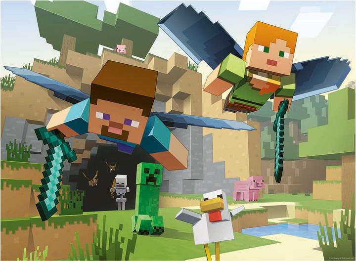 Actual product image Ravensburger Children's puzzle - 12004144 Minecraft - puzzle for children aged 8 and over, with 200 pieces in a (200 pieces)