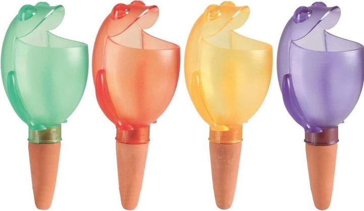 Immagine prodotto Scheurich Distributore d'acqua Froggy M | 2X Verde | Capacità di riempimento 140 ml | Palla per annaffiare (Palline per l'irrigazione)