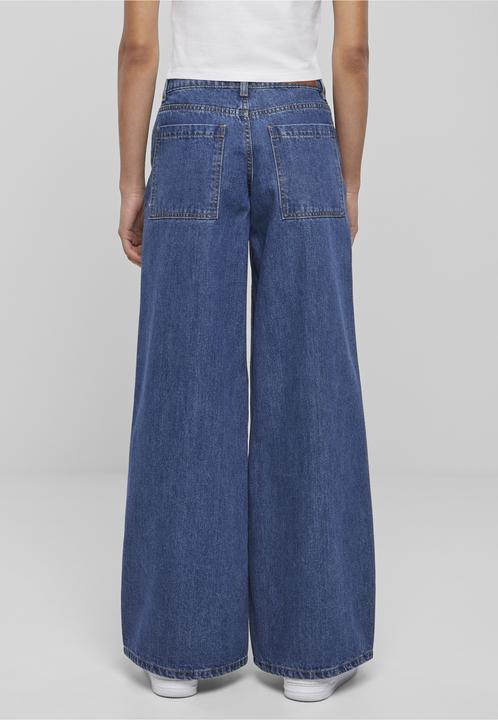 Produktbild Urban Classics Ladies Mid Waist Wide Denim (30)