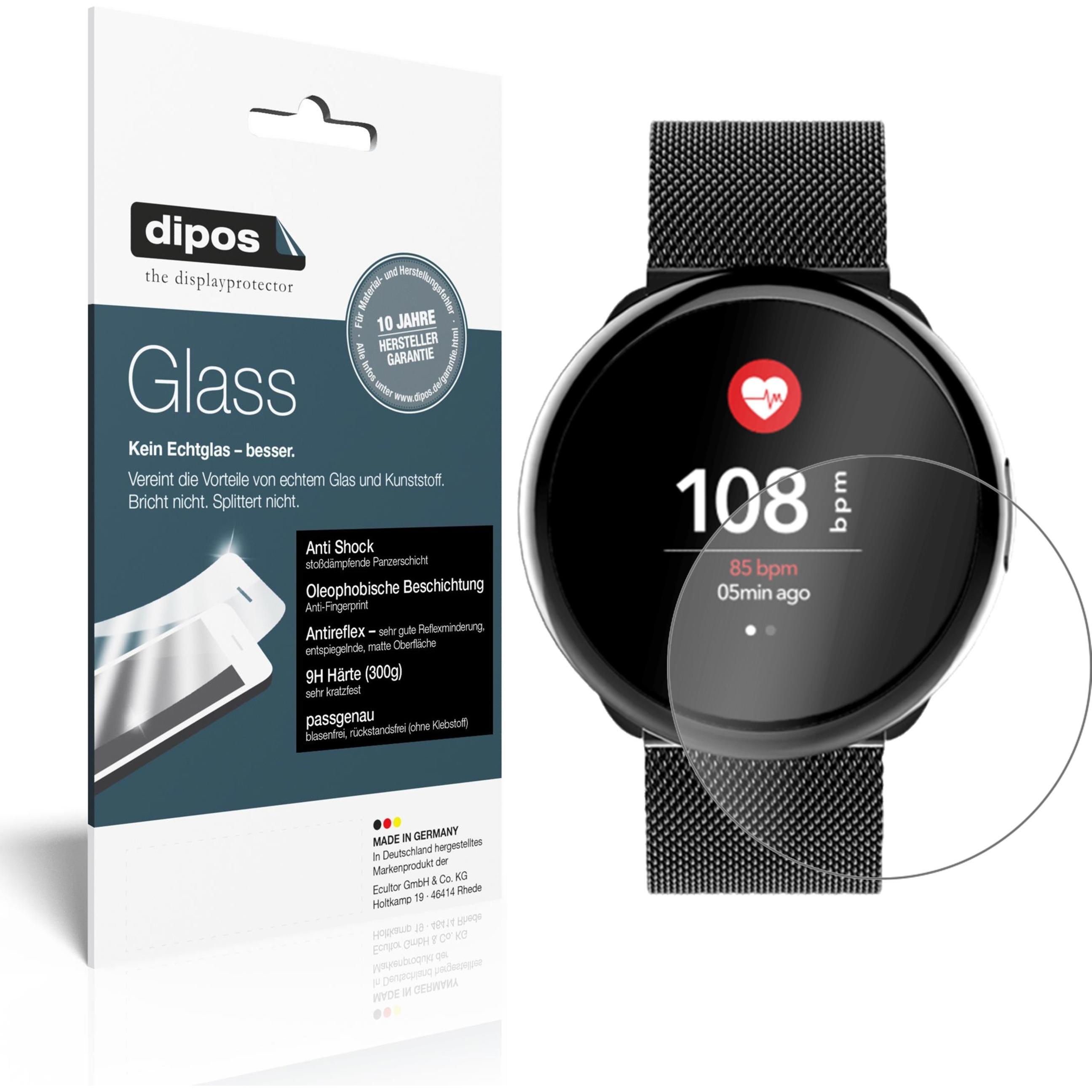 Dipos Displayschutz Anti-Shock, Smartwatch Schutzfolie, Transparent