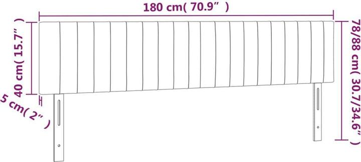 Immagine prodotto vidaXL Aldridge (180 x 5 x 88 cm)