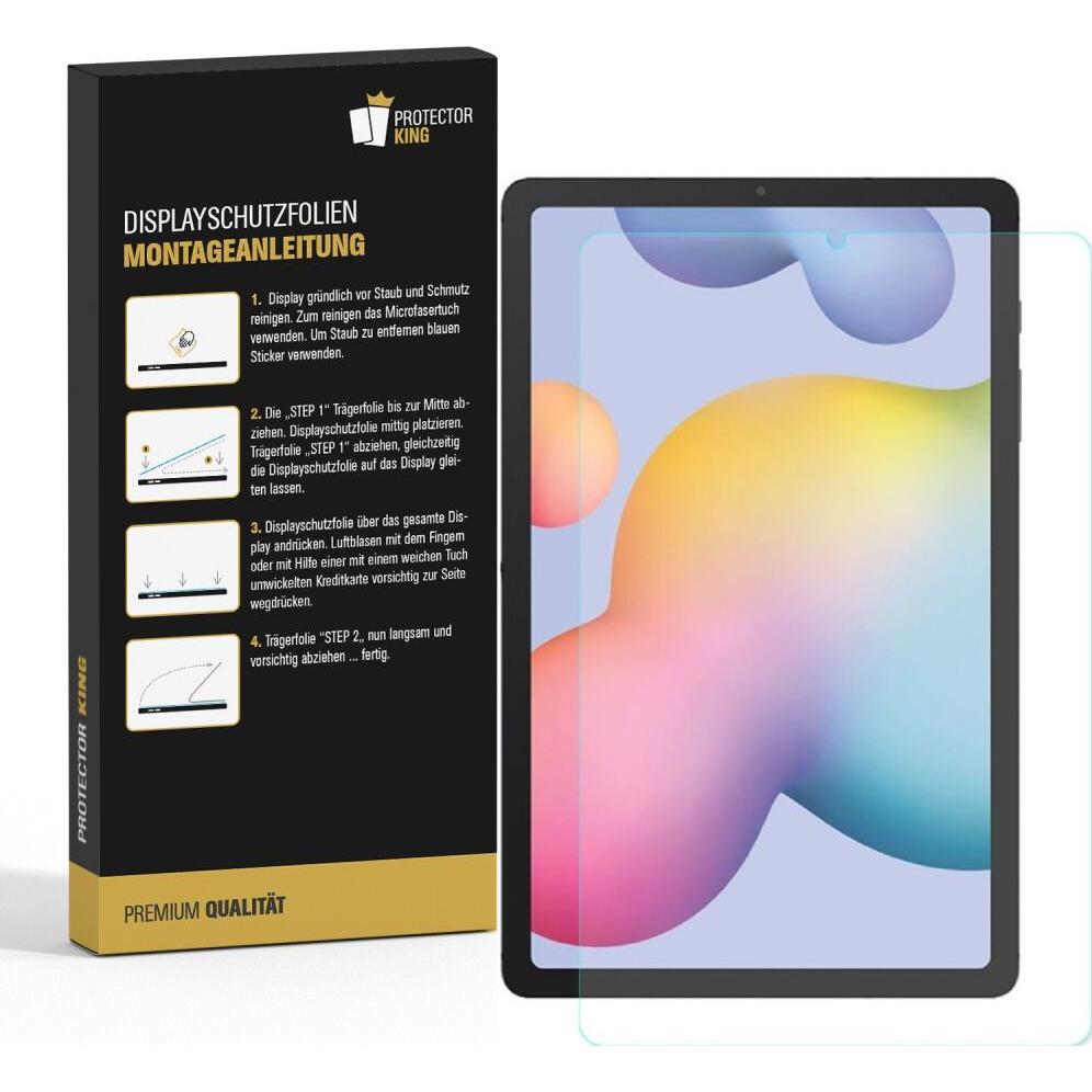 Protectorking 3x Panzerfolie Anti-Shock matt entspiegelt (3 Stück, Galaxy Tab S6 Lite), Tablet Schutzfolie