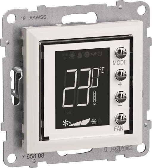 Legrand Seano MyHome Thermostat m 765608 Display w.cover in colour