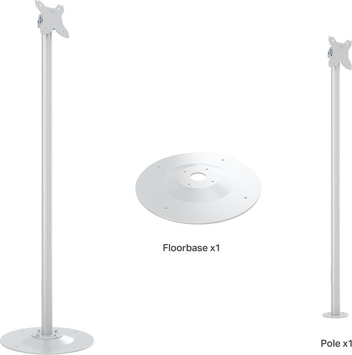 Produktbild Multibrackets M Pro Series Single Pole Floorbase White