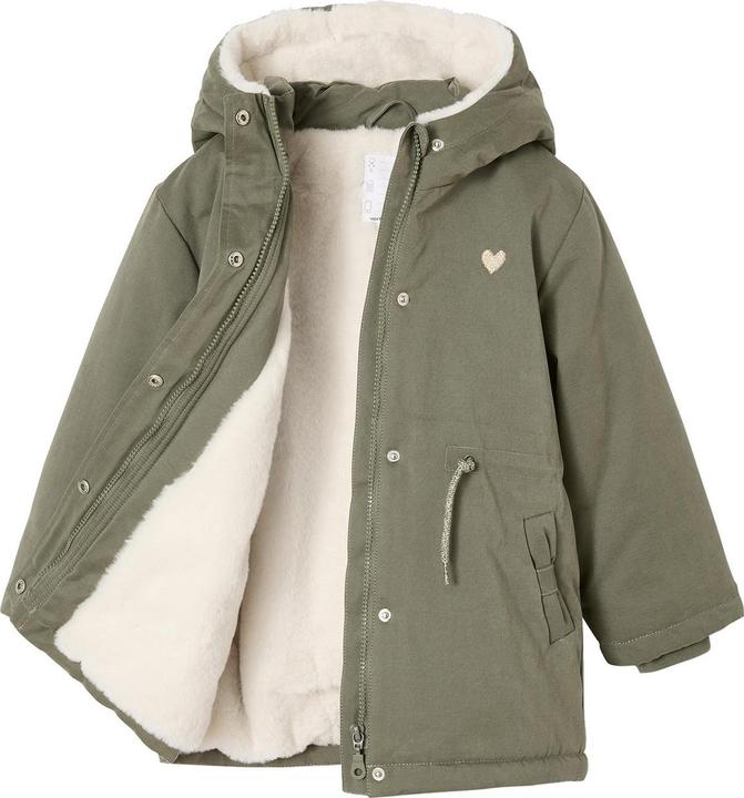 Immagine prodotto Vertbaudet Mädchen Jacke mit Kapuze und Webpelz-Futter, Recycling-Wattierung (116)