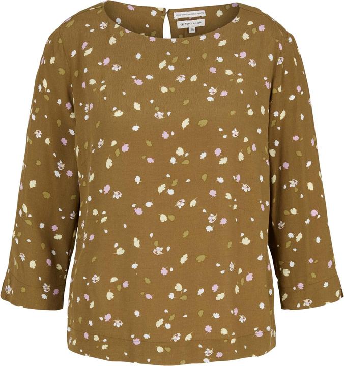 Immagine prodotto Tom Tailor Bluse Gemusterte Sommerbluse mit U-Boot Ausschnitt (36)