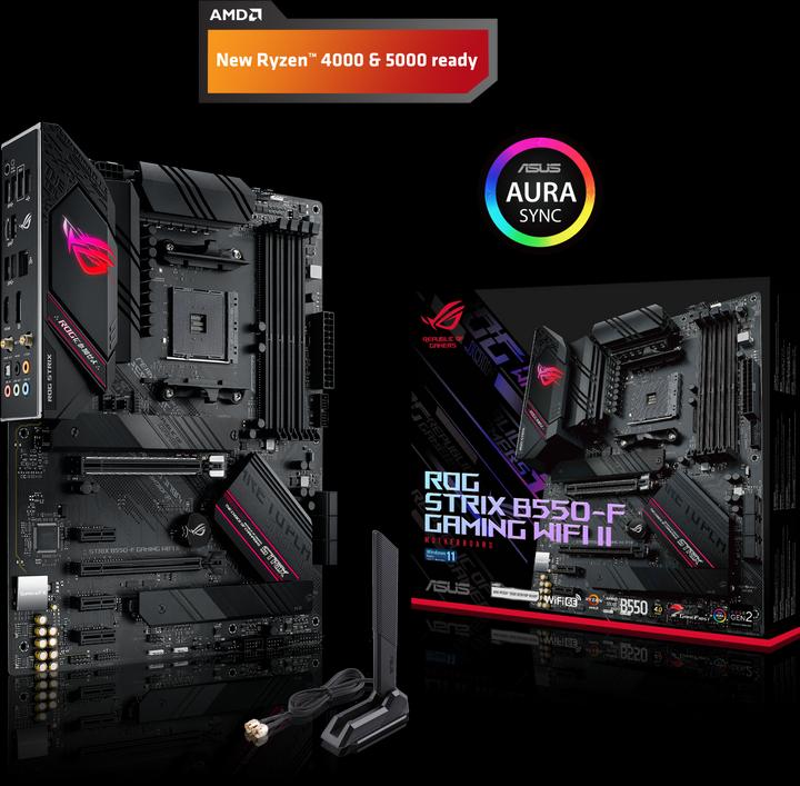 Actual product image ASUS ROG Strix B550-F Gaming Wifi II (AM4, AMD B550, ATX)