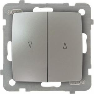 Ospel ŁP-7S/m/43, Taster + Schalter, Silber