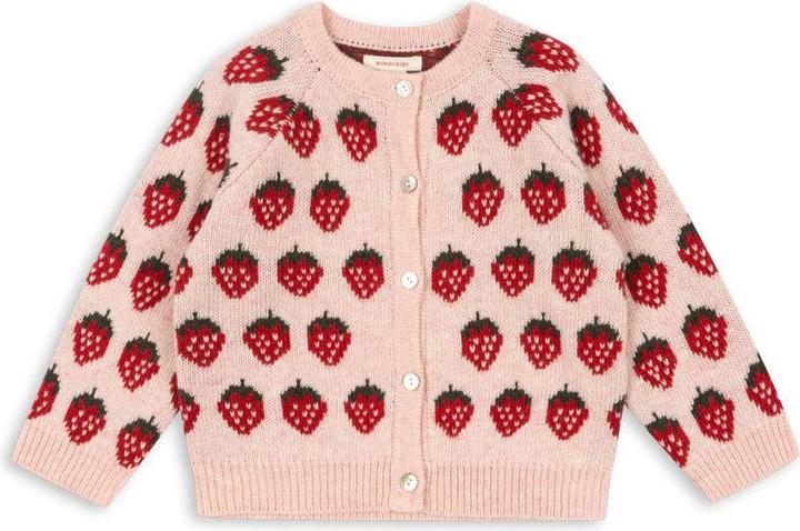 Produktbild Konges Slojd Belou Strick Cardigan Strawberry (92)