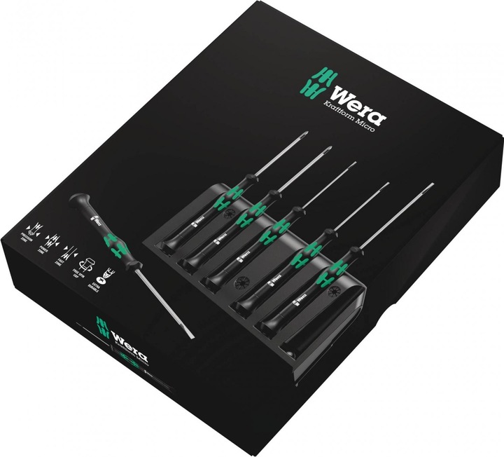 Image du produit Wera 2035/6 A Rack (Vis fendues, Recouvrement cruciforme Phillipps (PH))