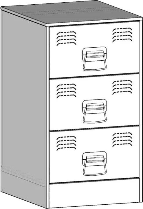 Produktbild vidaXL Nachttisch (34.50 x 39 x 62 cm)