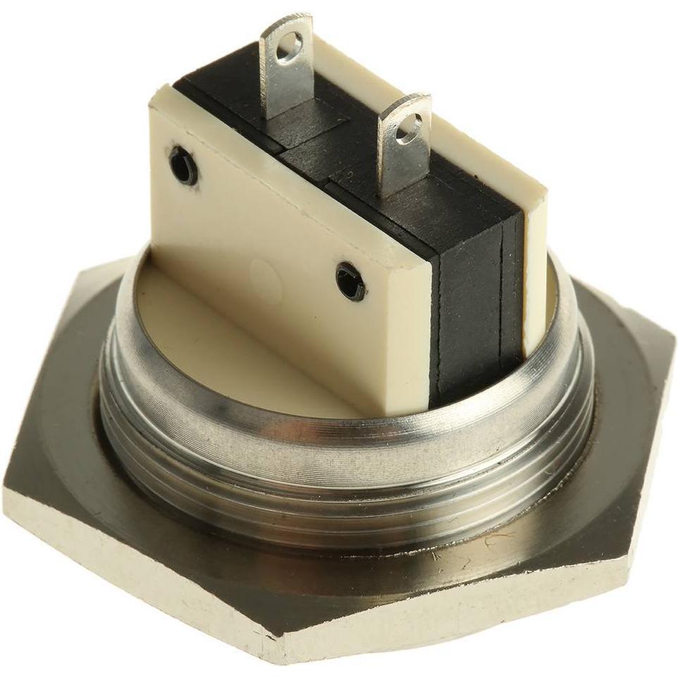 Thumbnail - Bulgin Drucktaster PB robust 28mm SPCO, Taster + Schalter, Silber