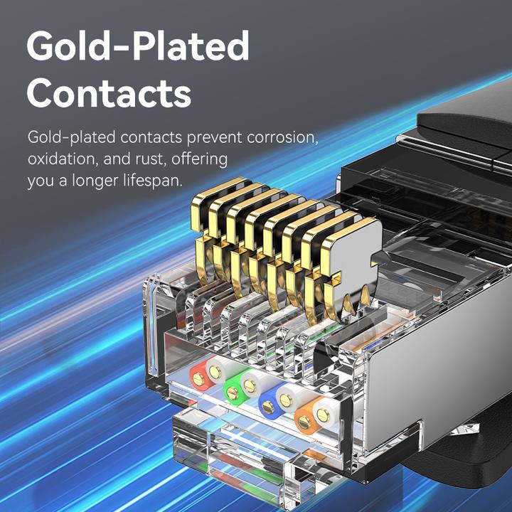 Produktbild Vention Cat8 SFTP Patch Cable 3M Black (SFTP, CAT8.1, 3 m)