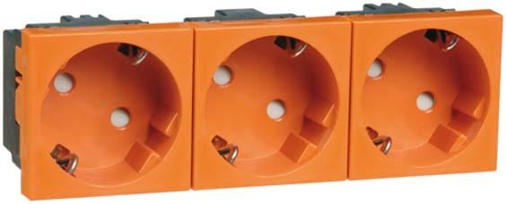 Actual product image Peha SCHUKO-EB plug-in socket 3-fold