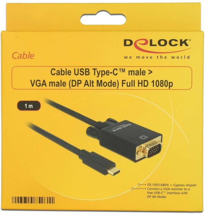 Actual product image Delock USB Typ C — VGA (1 m, VGA, USB Type C)