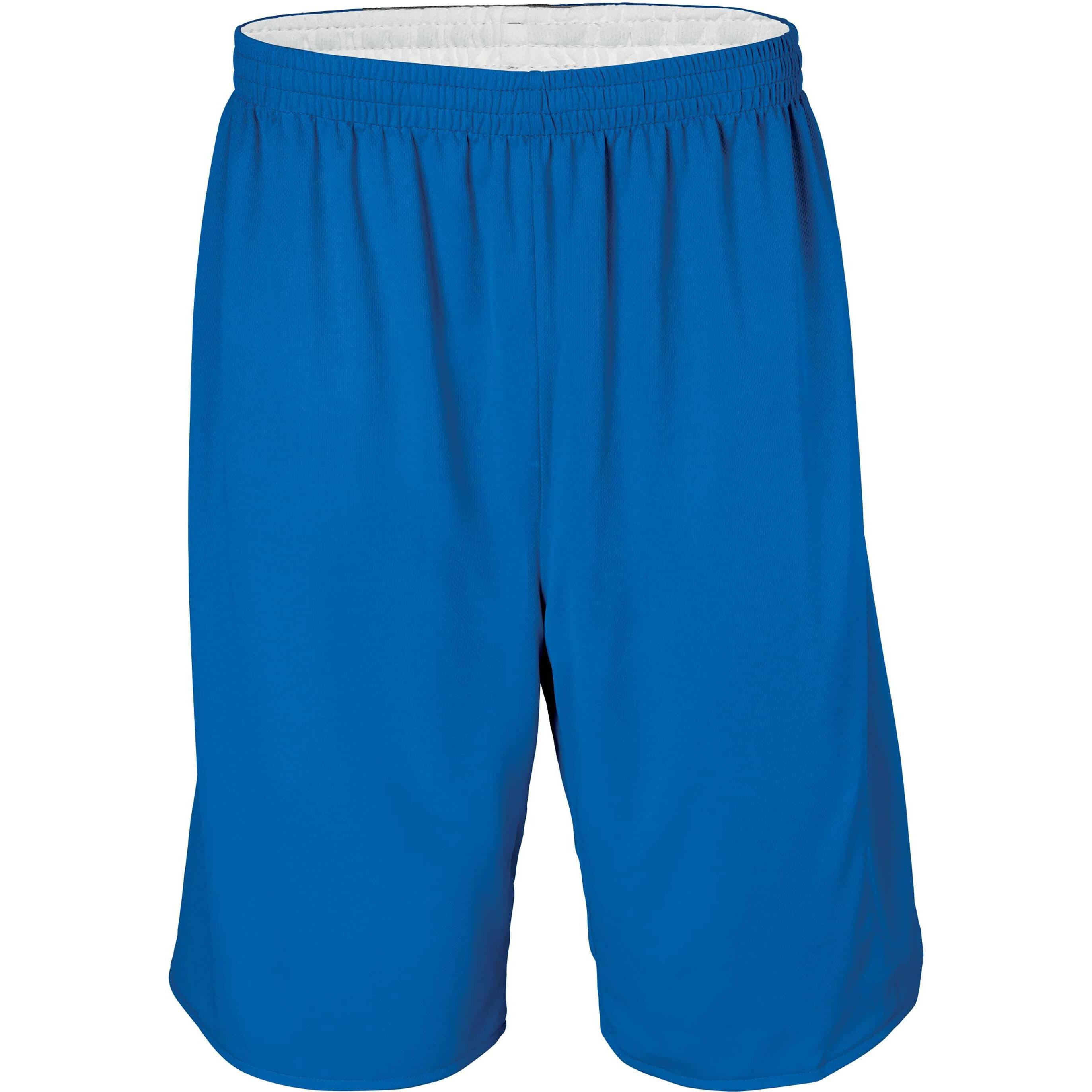 Proact, Herren, Sporthose, beidseitig verwendbare shorts basket-ball (XL), Blau, XL