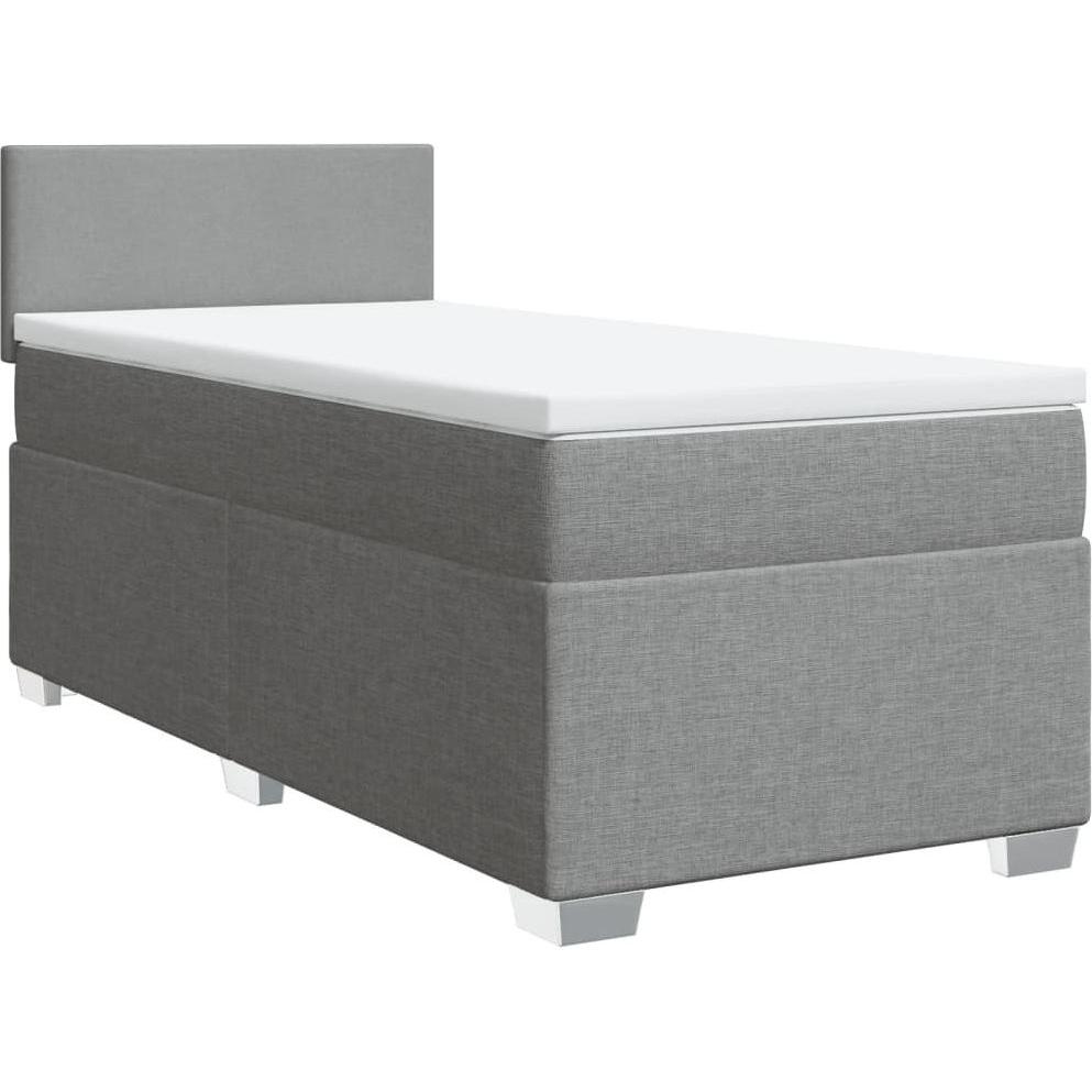 Thumbnail - VidaXL, Bett, Bo x springbett mit Matratze 120 x 200 cm Stoff (120 x 200 cm)